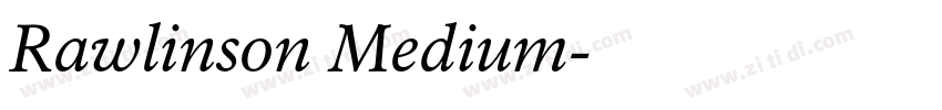 Rawlinson Medium字体转换